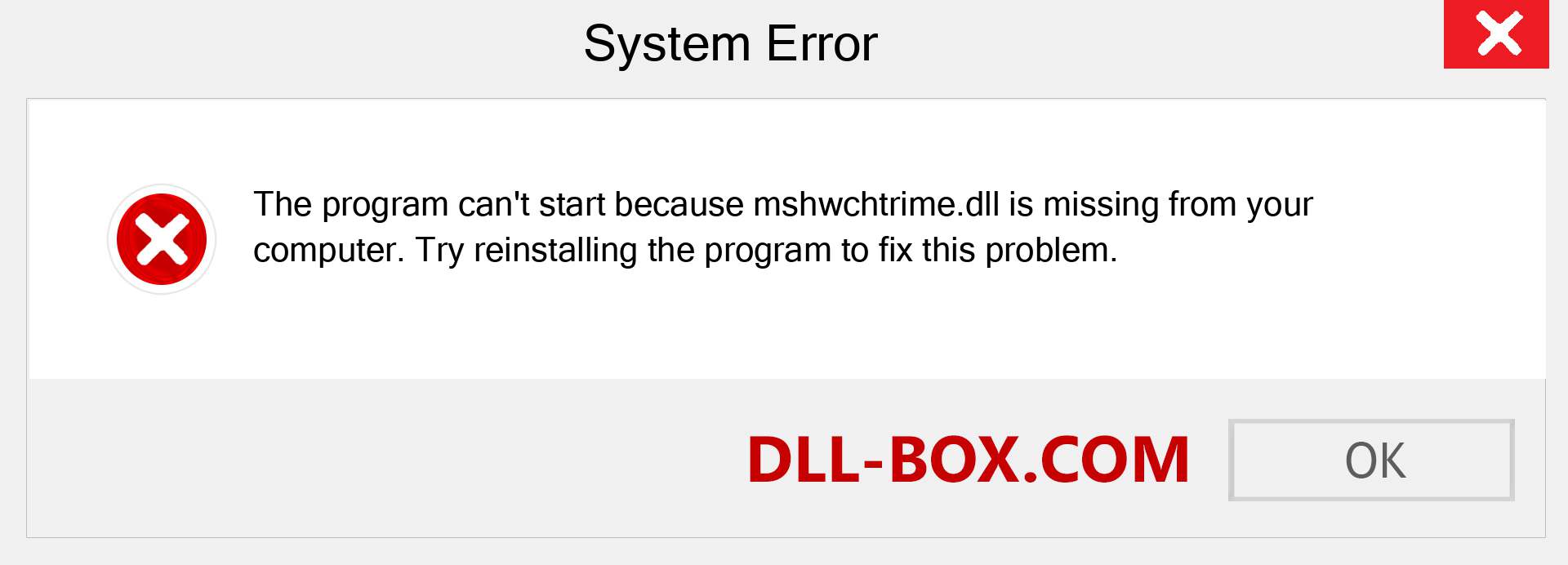  mshwchtrime.dll file is missing?. Download for Windows 7, 8, 10 - Fix  mshwchtrime dll Missing Error on Windows, photos, images